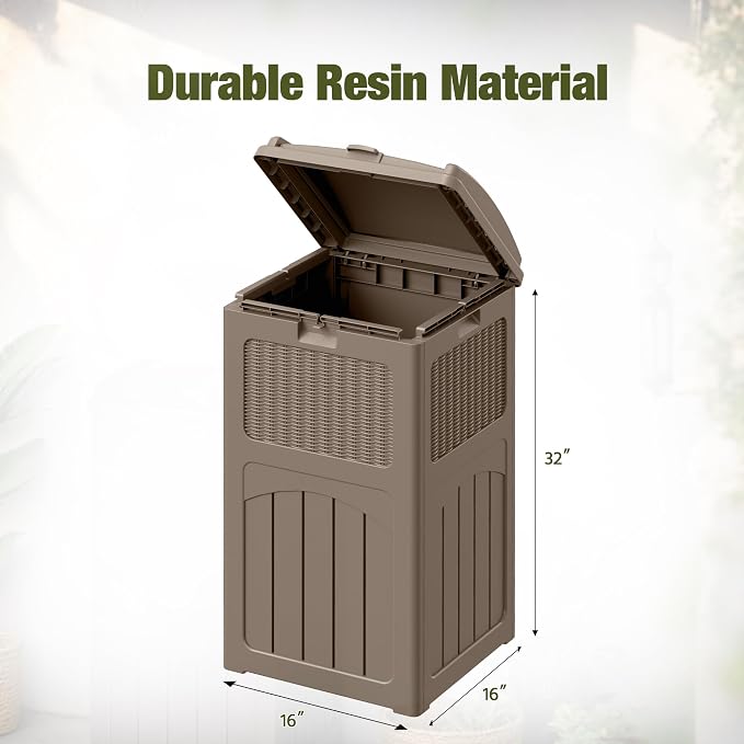 Devoko 33 Gallon Outdoor Trash Can - Image 7