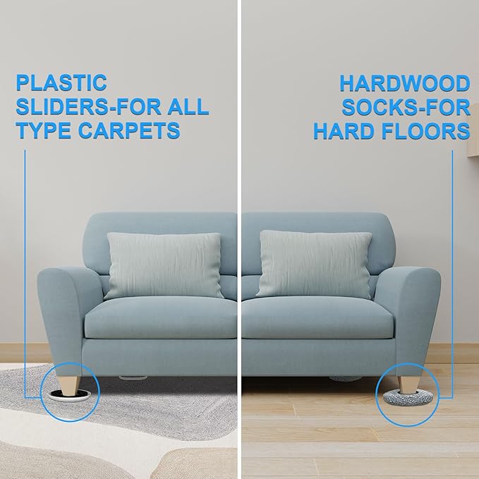 New Upgrade Furniture Sliders, Round Moving Pads - Image 3