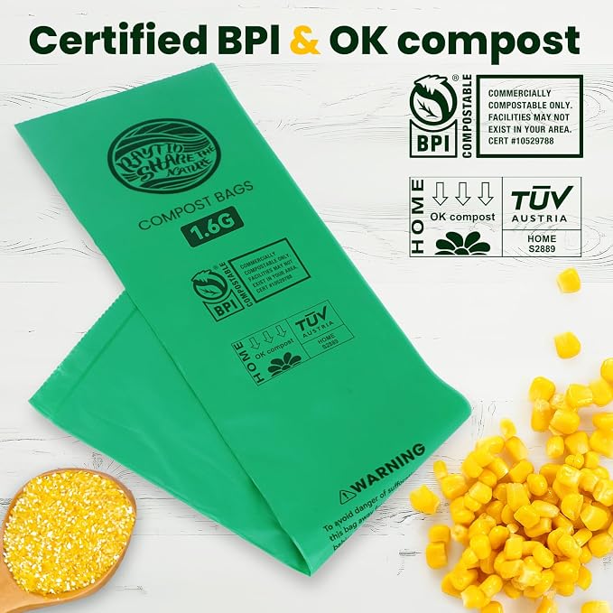 RAYTID 150 Counts 1.6 Gallon Compost bin kitchen Bags, Fit 4.5, 8 Liters - Image 3