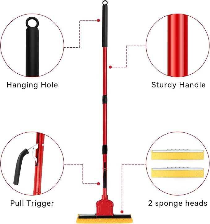 Compressed Cellulose Sponge Mop - Image 4