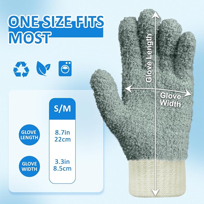 MIG4U Microfiber Dusting Gloves House Cleaning Glove - Image 6