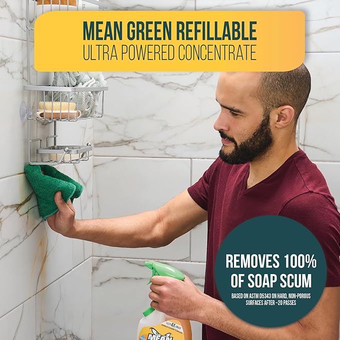 Mean Green Refillable Ultra Powered CONCENTRATE Bathroom Cleaner, Tropical - Image 3