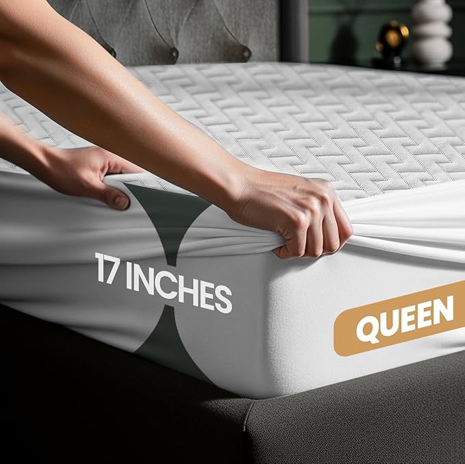 Utopia Bedding Waterproof Mattress Protector Queen Size, Premium 3D Air Soft - Image 3