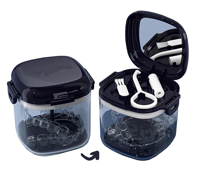 MURRI&MURRDI Retainer Case, Denture Bath Box by MURRIMURRDI