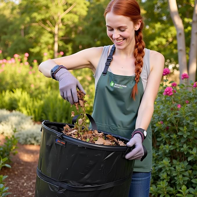 YUDI & GARDEN 45 Gallon Collapsible Garden Bag｜Collapsible Trash Can｜Camping - Image 2