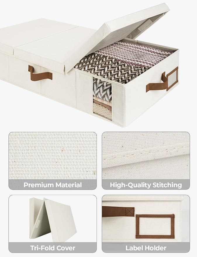 StorageWorks 2-Pack Large Under Bed Storage Bins - Image 4