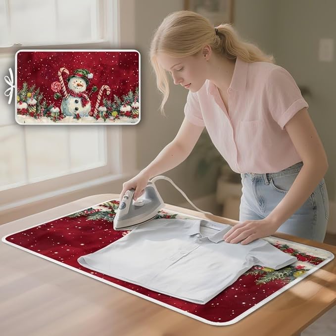 Ironing Mat Christmas Portable Iron Pad Magnetic Cover and Padding - Image 3