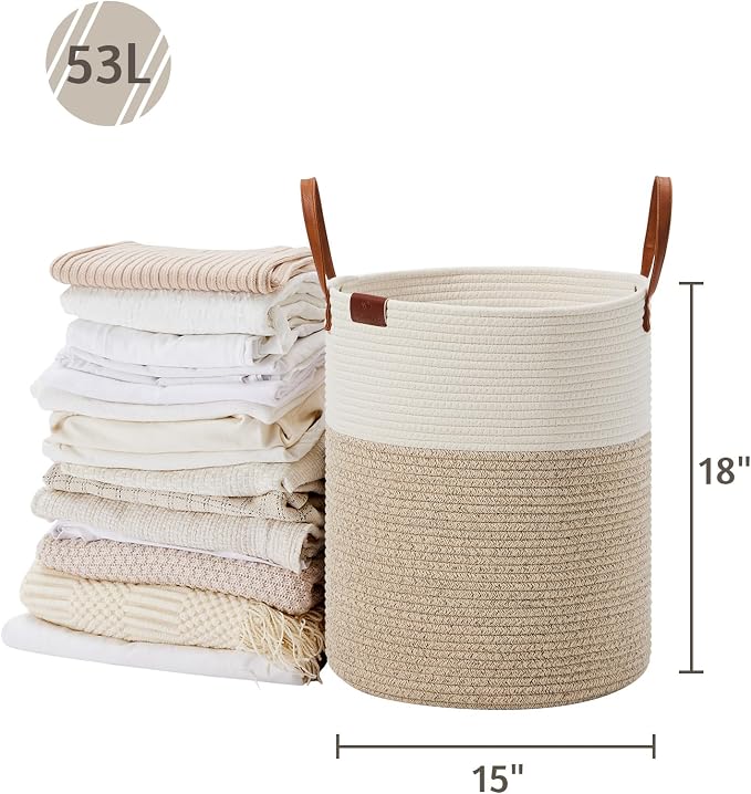 VIPOSCO Tall Laundry Basket, Large Dirty Clothes Hamper - Image 5