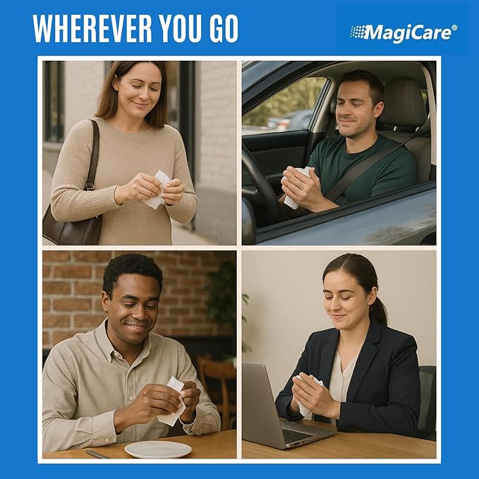 MagiCare 75% Alcohol Hand Sanitizing Wipes - Image 5