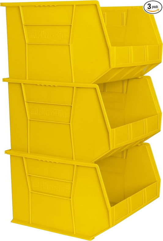 Akro-Mils 30270 AkroBins Plastic Storage Bins, Space-Saving Stackable Bins by Akro-Mils
