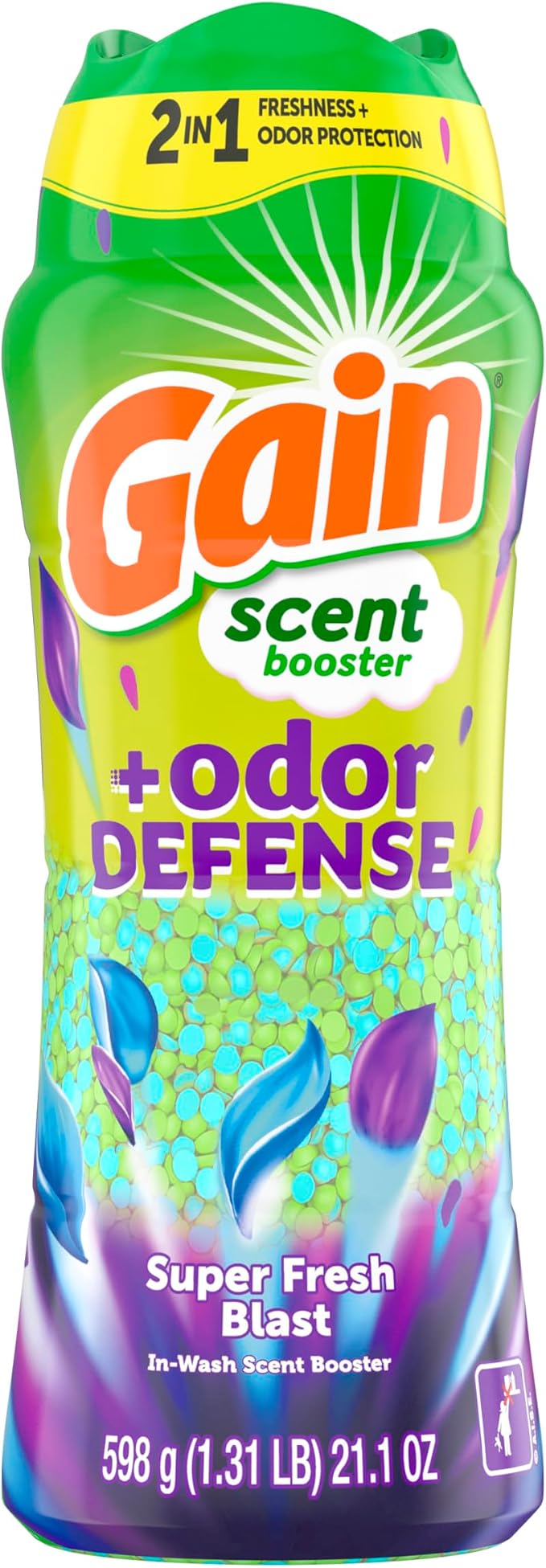 Gain Odor Defense In-wash Scent Booster, Super Fresh Blast scent, 21.1 OZ - Image 12