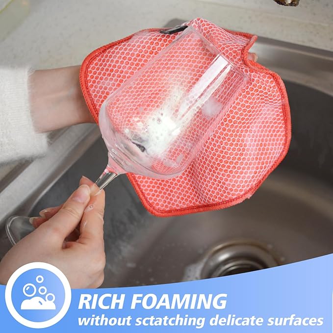 KinHwa Kitchen Washcloths for Dishes Absorbent Microfiber Dish Cloths Quick Dry - Image 3