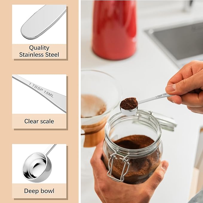 2PCS 1tbsp Single Measuring Spoon, Stainless Steel Individual Teaspoon - Image 3