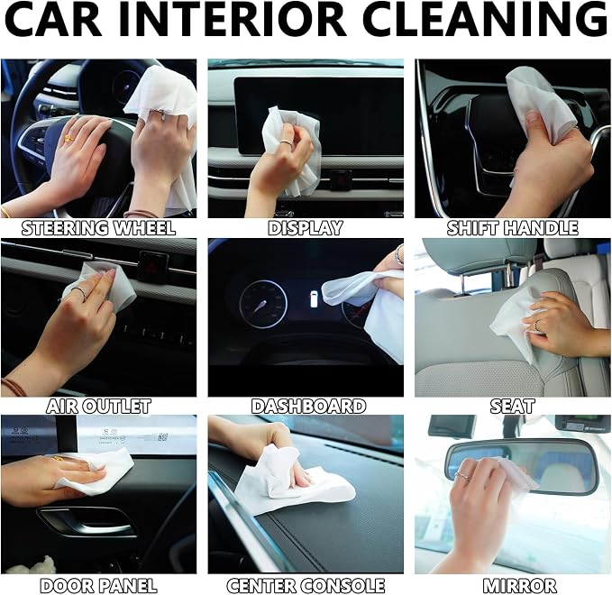 Car Interior Cleaning Wipes, All-Purpose Cleaning Wipes, Cleaning Wipe - Image 4