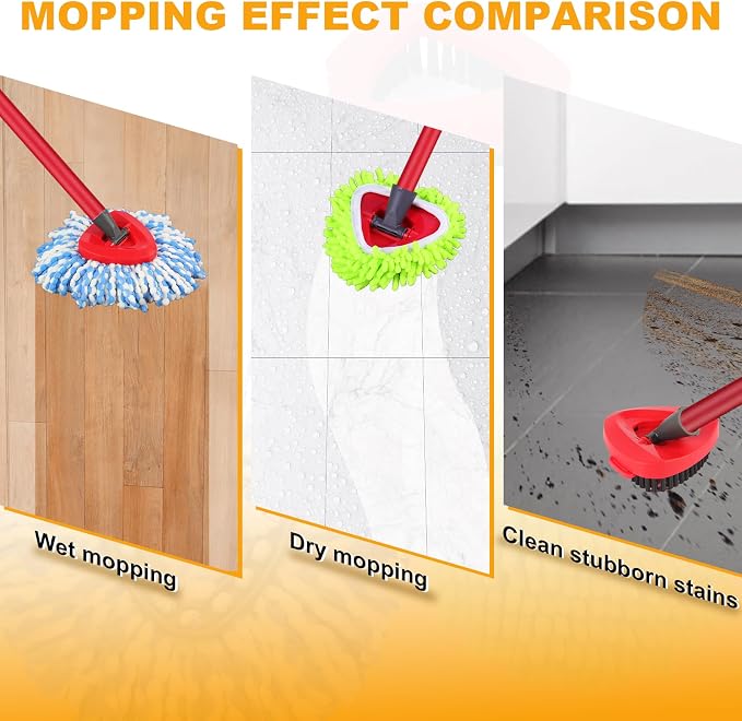 Mop Heads Replacements for OCedar RinseClean 2 Tank Spin Mop System, Mop - Image 7