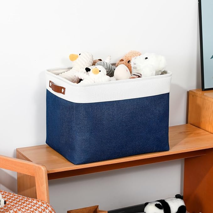 DULLEMELO Large Storage Baskets, Fabric Storage Bins - Image 5