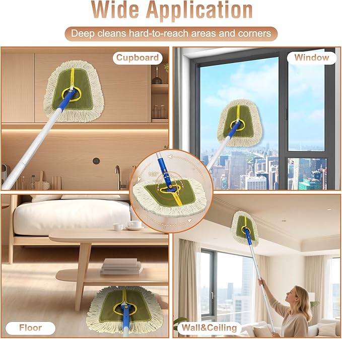 Commercial Dust Mop for Hardwood Floors, Industrial Dry Mops - Image 5