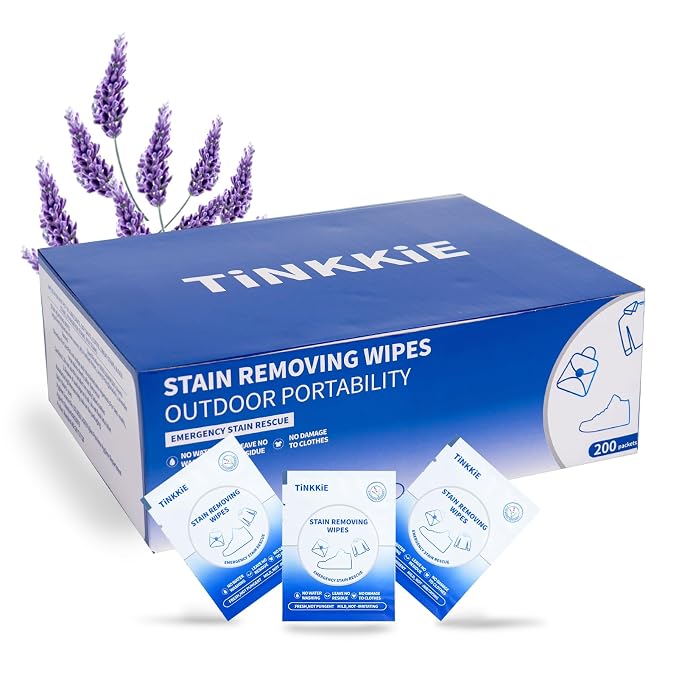 200-Pack Stain Remover Wipes, Portable Clothing Stain Remover Wipes, Instant by Unknown
