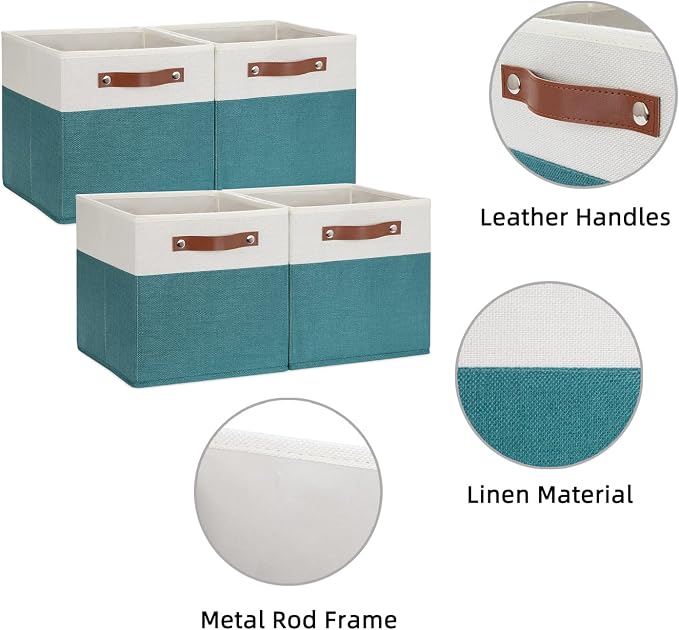 HNZIGE Fabric Storage Cube Bins Baskets - Image 6