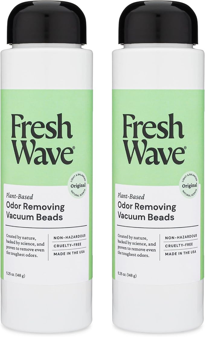 Fresh Wave Vacuum Odor Eliminating & Deodorizer Beads, 5.25 oz. | Pack of 2 | by FreshWave
