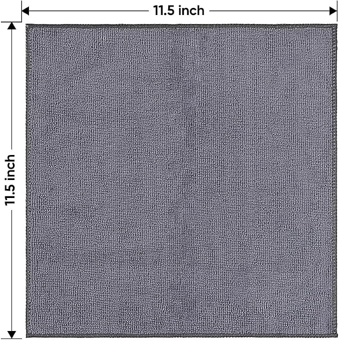 HOMEXCEL Microfiber Cleaning Cloth 20 Pack 11.5 x 11.5 inch Microfiber Towels - Image 7