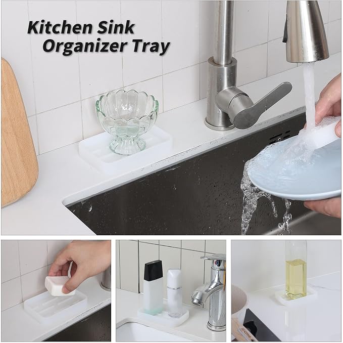 Silicone Kitchen Sink Organizer Tray - Image 4