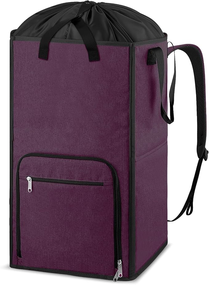 Bukere Laundry Tote Basket, Laundry Backpack Bag by Bukere