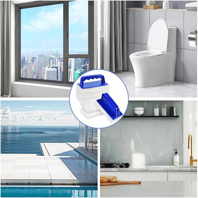 YoleShy Shower Scrubber Non-Scratch Bathtub Scrubber Heavy Duty Scrub Pad - Image 6