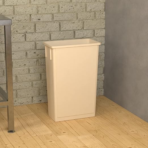 23 Gallon Beige Slim Jim Trash Can - Image 3