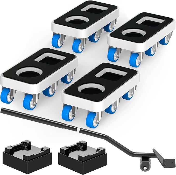 Furniture Dolly with Dual Groove Design: Furniture Sliders with 6 Wheels by KissCore