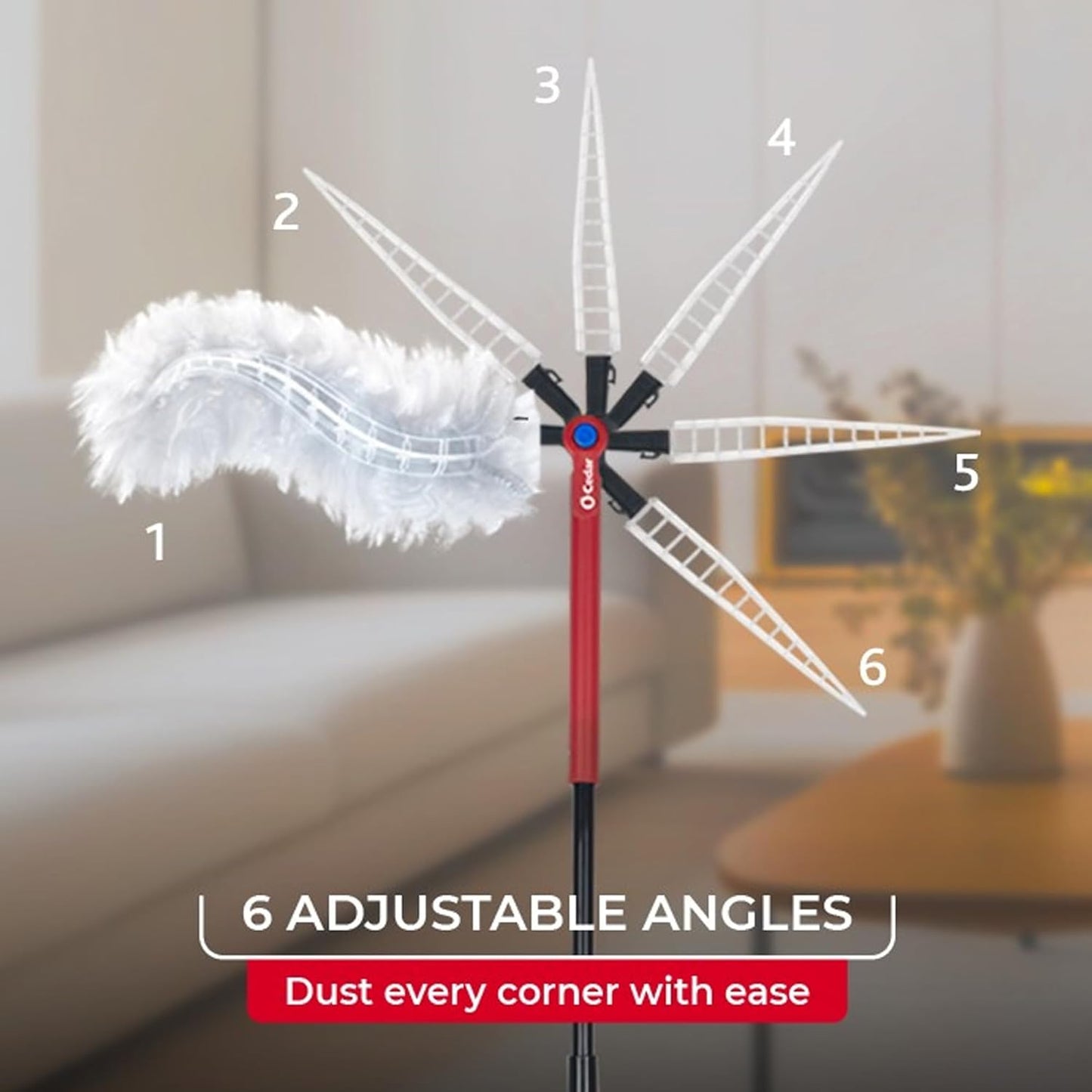 O-Cedar Flex & Catch Heavy Duty Dusting Kit with 3 Disposable Duster Refills | New & Improved Model | Extendable 3 Ft Handle with Stay-On Duster Hook | Traps 3X More Dust Than Feather Dusters