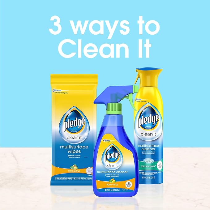 Pledge Multi-Surface Furniture Polish Wipes, Works on Wood, and Leather - Image 4