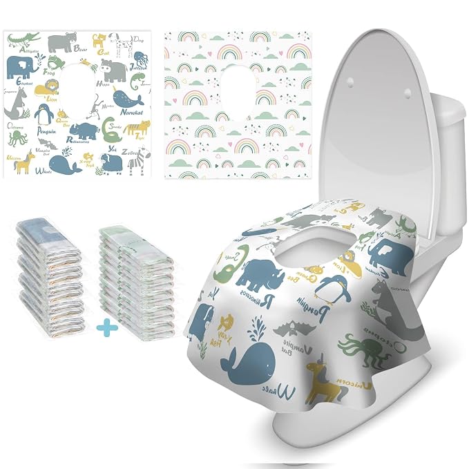 Blissful Diary 20 Pcs Toilet Seat Covers Disposable by ForEveryBabysBetterLife