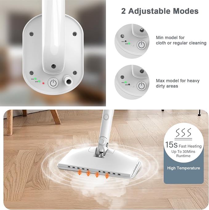 Steam Cleaner, 6 in1 Rotated Steam Mop Cleaner - Image 2