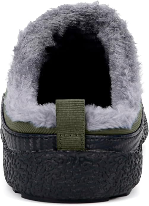 Womens Mens House Slippers Slip on Snow Winter Warm Fully Fur Lined Slippers - Image 3