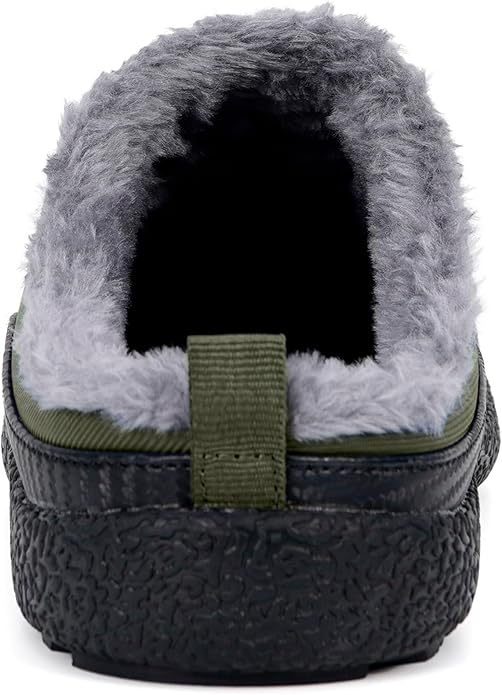 Womens Mens House Slippers Slip on Snow Winter Warm Fully Fur Lined Slippers - Image 3