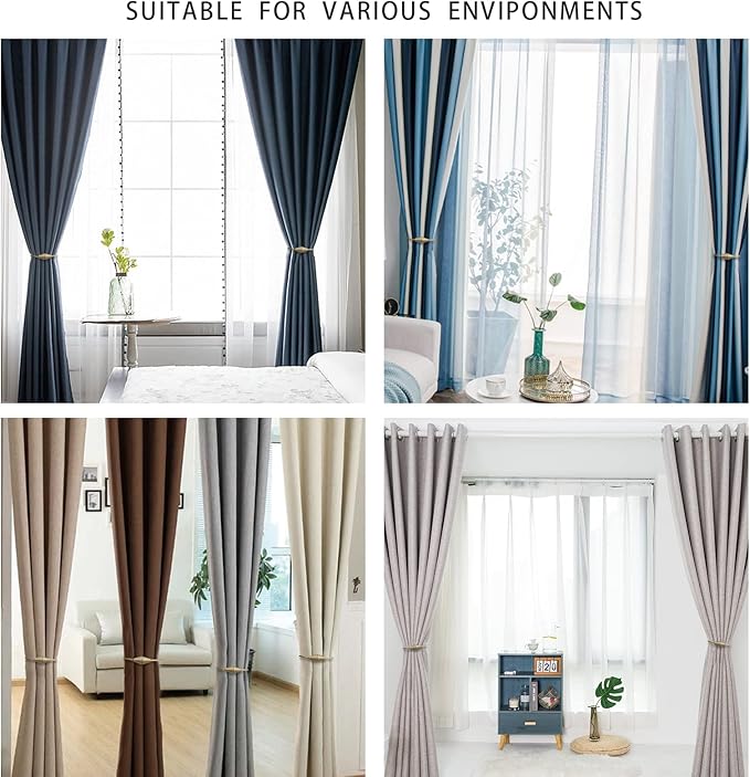 2 PCS Magnetic Curtain Tiebacks, European Style Convenient Drape Tie Backs - Image 6