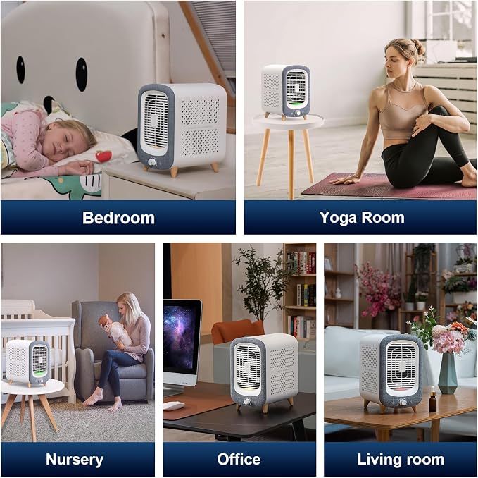 Jafanda Air Purifier for Home Bedroom 780sq ft, HEPA & Activated Carbon - Image 8