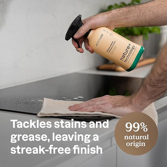 ATTITUDE Kitchen Cleaner Spray, Natural Origin Ingredients, EWG Verified - Image 2