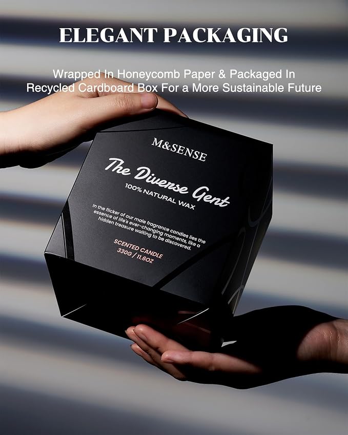 M&SENSE Vanilla Leather Scented Candles - Image 8