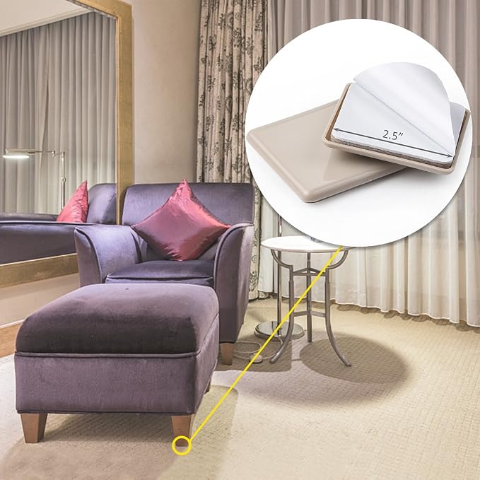 Ezprotekt 16 Pcs Self-Stick Furniture Movers Sliders - Image 6