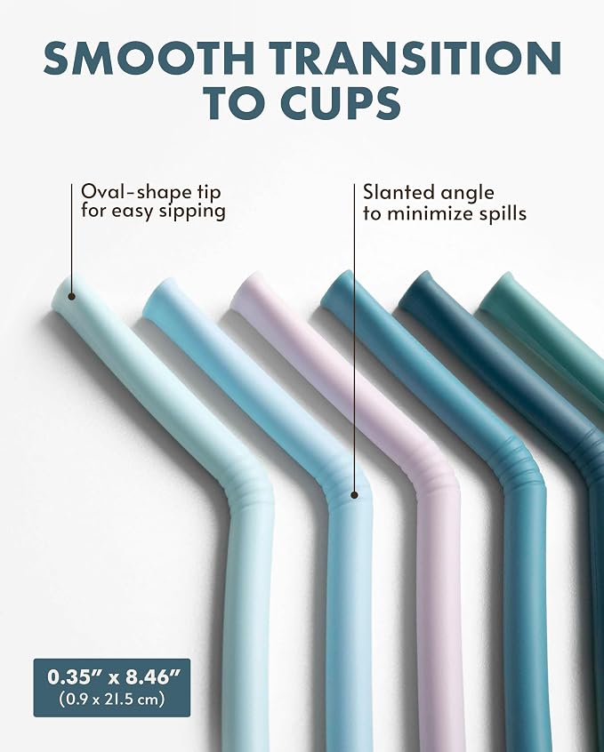 Nightingale Reusable Silicone Straws - Image 3