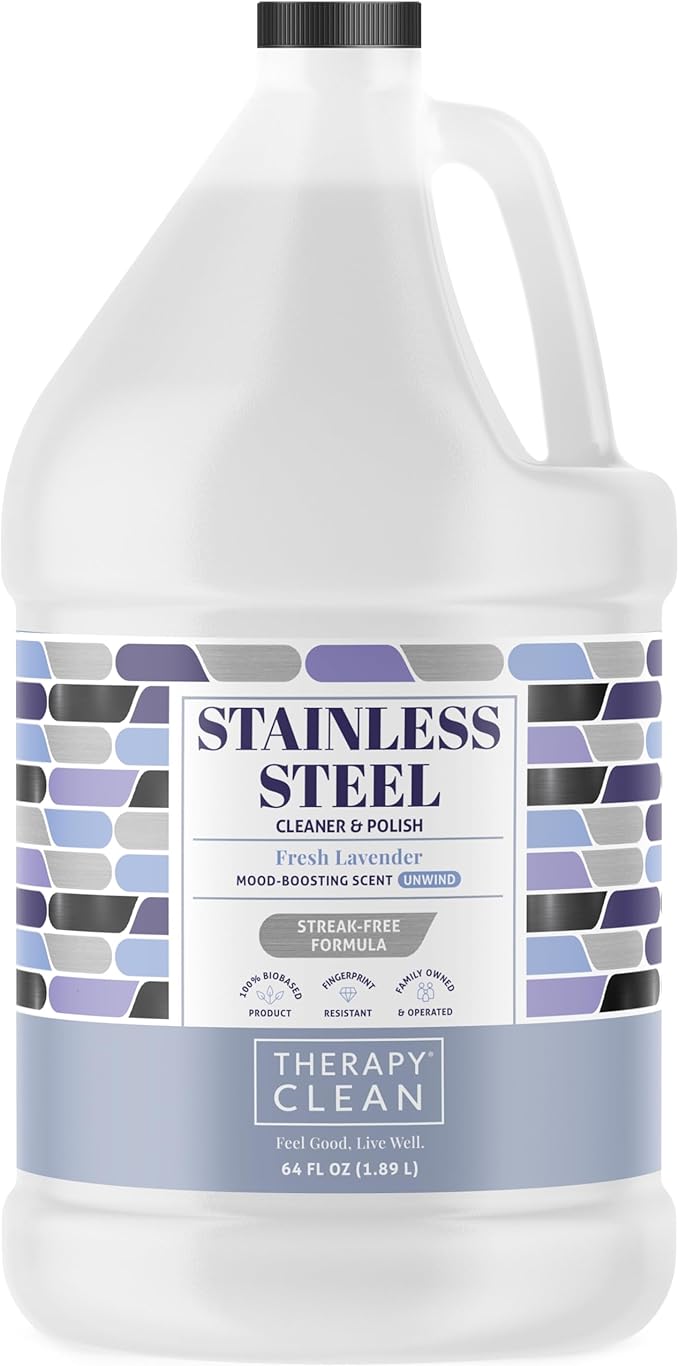Therapy Stainless Steel Cleaner Bulk Refill - 64 oz. - Streak-Free by TherapyClean
