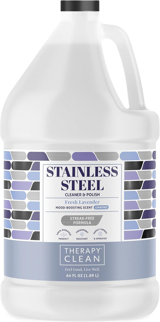 Therapy Stainless Steel Cleaner Bulk Refill - 64 oz. - Streak-Free by TherapyClean