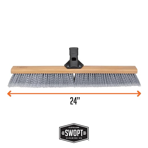 SWOPT 24” Premium Multi-Surface Push Broom Head — Indoor and Outdoor Push Broom - Image 6