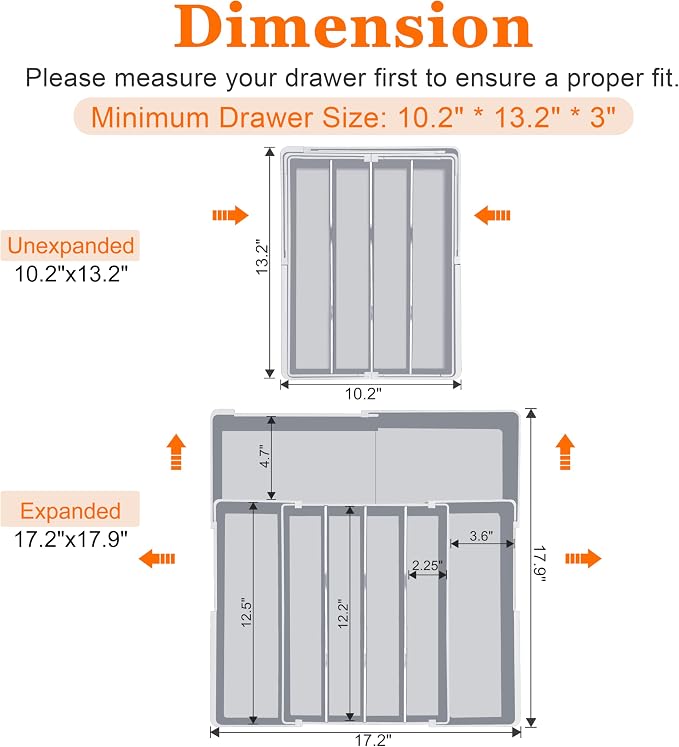 Expandable Large Silverware Organizer - Image 9