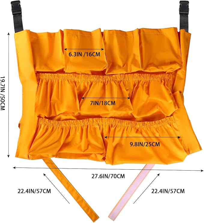 MOLIGOU 12 Pockets Trash Can Caddy Bag, Garbage Bin Caddy Organizer - Image 2