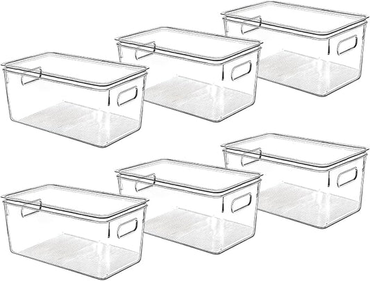 Clear Plastic Storage Bins by CONTROLKITCHEN