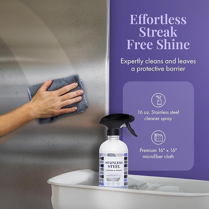 Therapy Stainless Steel Cleaner and Polish 100% USDA Biobased, Fingerprint and - Image 2