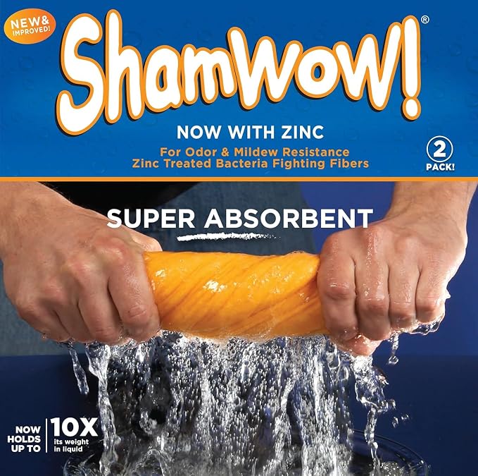 ShamWow Original Super Absorbent Multi-Purpose Cleaning Shammy Chamois Towel - Image 6